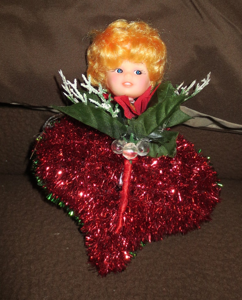CHRISTMAS Doll Head Double Sided Ornament Gift Package image 0