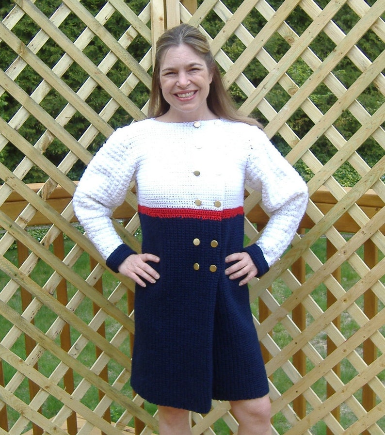 COATDRESS PATTERN 141  Double Breasted Coat Dress Pattern image 0