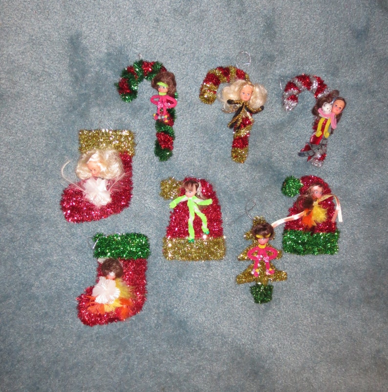 Christmas Ornaments  2 Color Stocking or Santa Boots & image 0