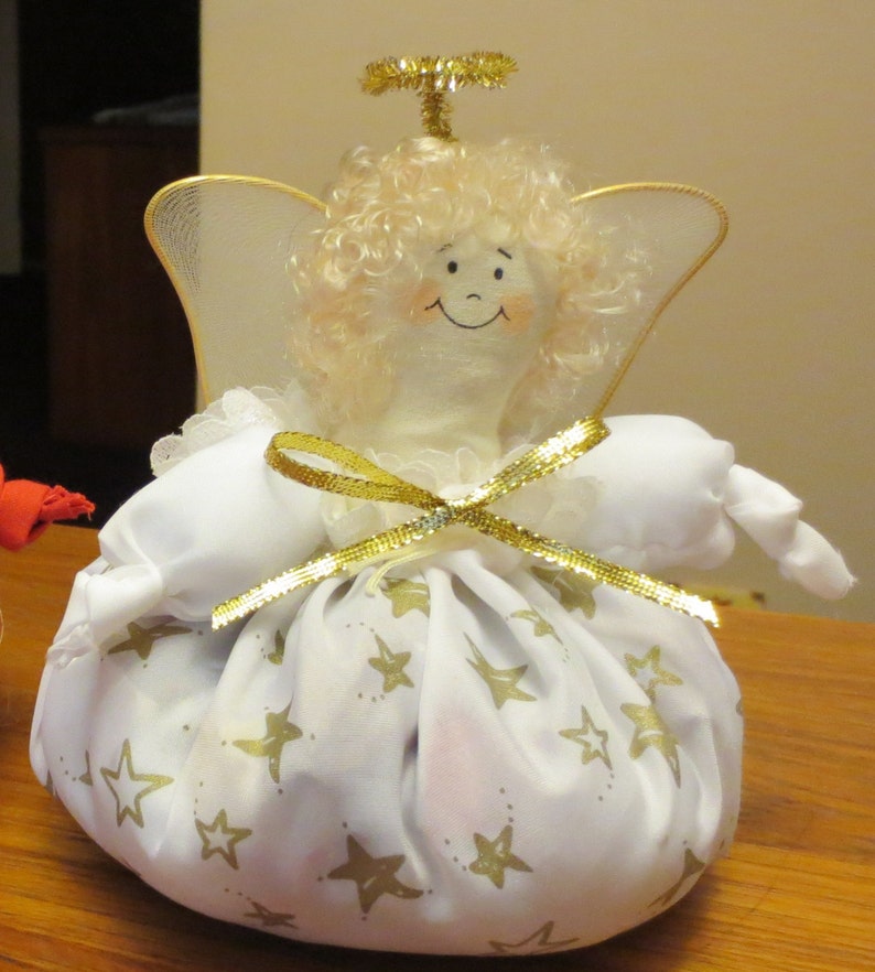 CHRISTMAS Angel Unscented Potpourri Filled Dolls-Secret Santa image 0
