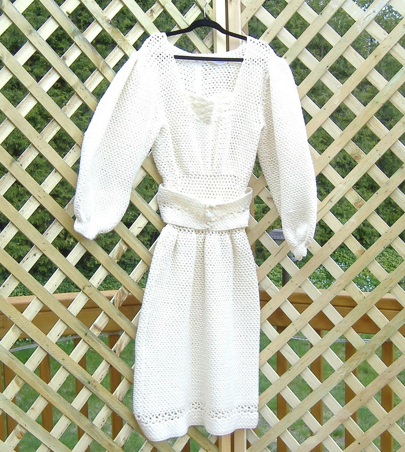 STORE CLOSING SALE  Bavarian Style Dress in Soft White for image 0