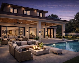 4-Bedroom Modern Contemporary Villa – Complete Architectural Design Package