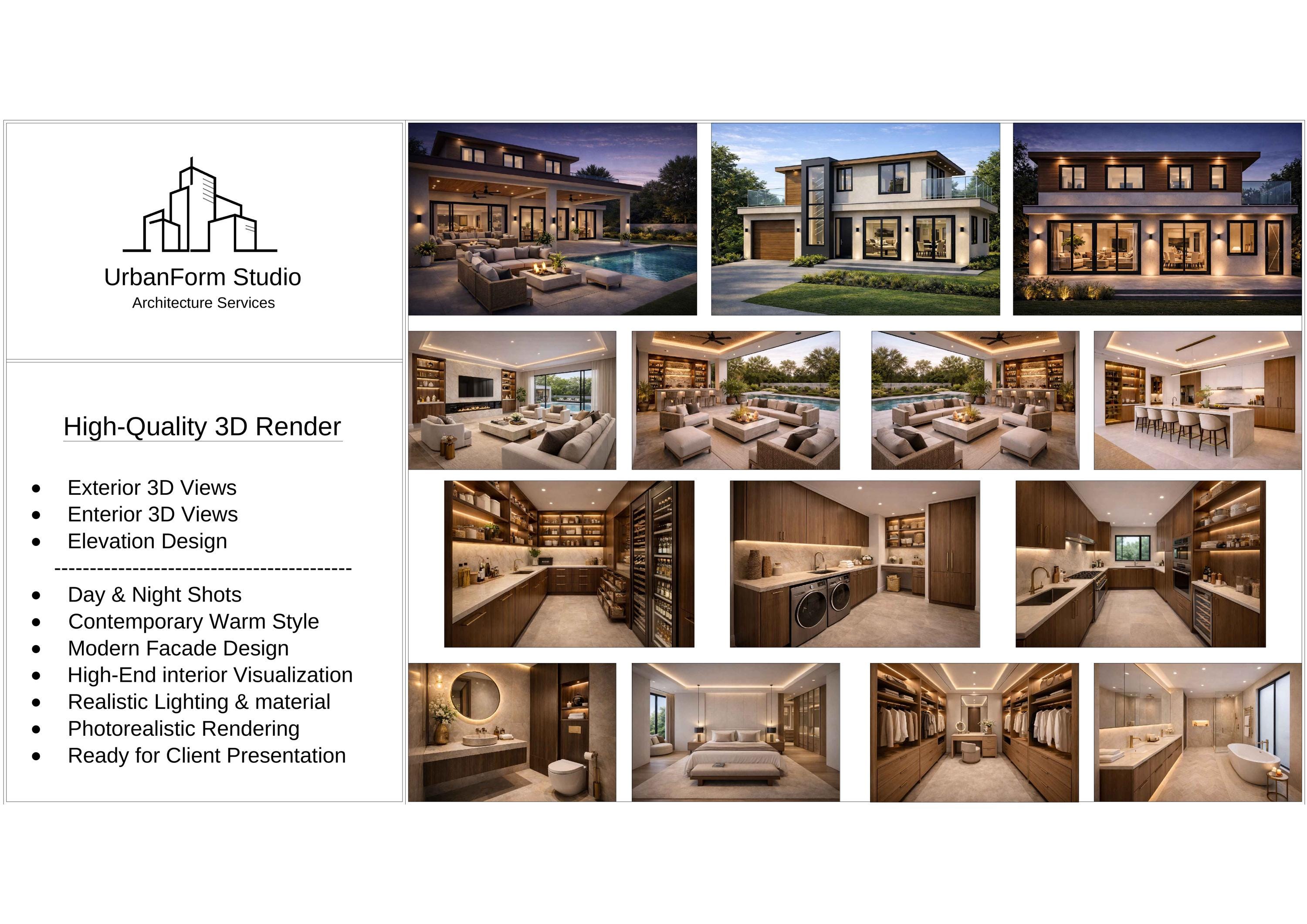 4-bedroom Modern Contemporary Villa – Complete Architectural Design ...