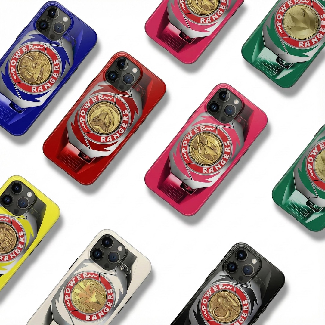 Power Rangers Retro Colorful Power Morpher Tough Phone Cover for iPhone ...