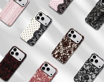 Vintage Lace Phone Case, Elegant Pattern Cover For iPhone And Samsung