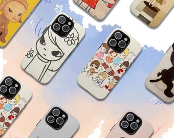 Yoshitomo Nara Japanese Y2K Art Phone Case, For iPhone And Samsung, Gift For Her