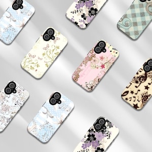 Vintage Music Notes Phone Case, Musical Score & Floral Art Cover For iPhone And Samsung