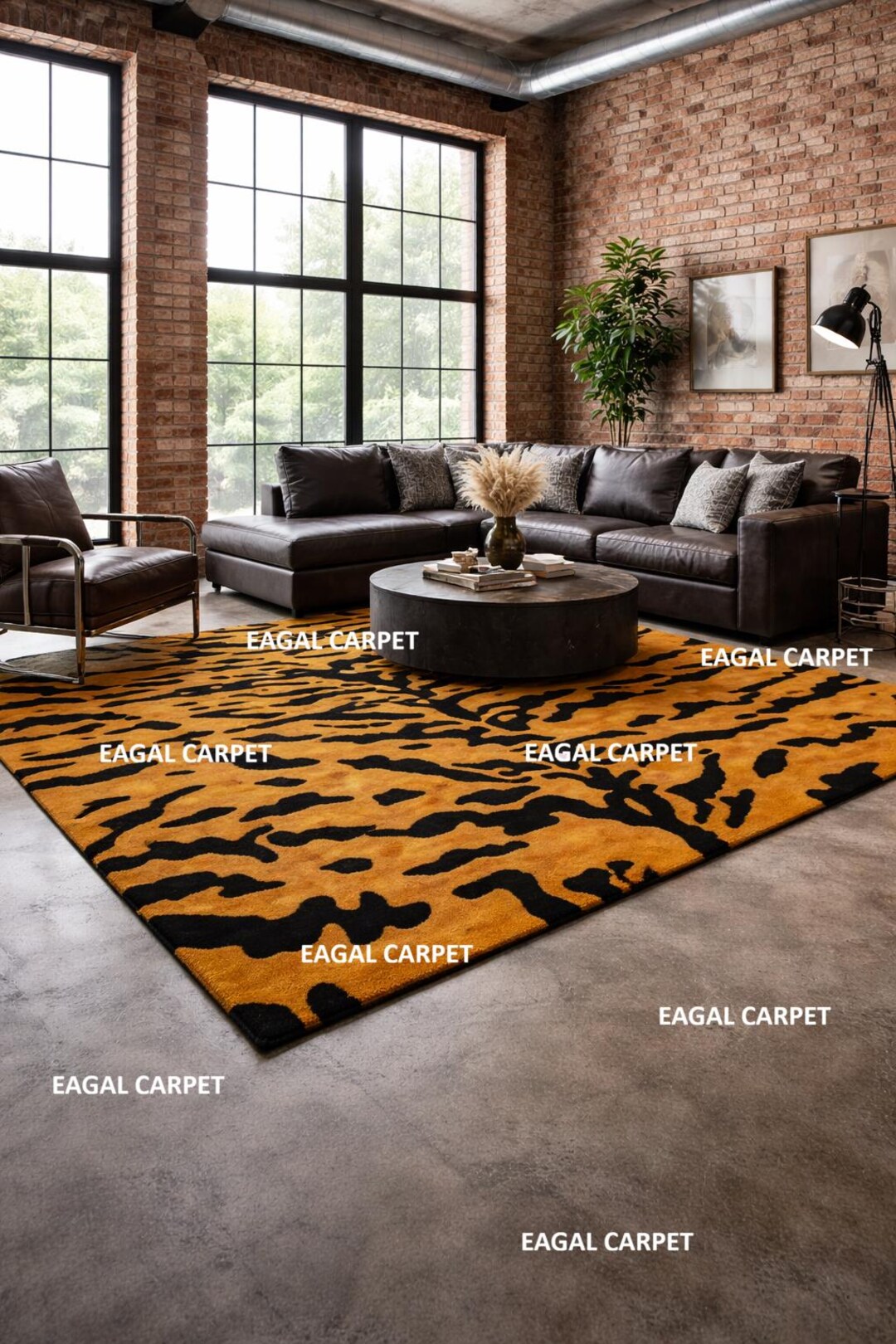 Hand Tufted New Zealand Wool Tiger Rug| Luxury Animal Print Area Rug - Etsy