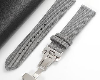 Schnellverschluss-Armband aus Segeltuch | Nylonband mit Schmetterlingsschließe