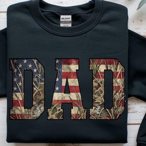 Patriotic Hunting Dad PNG, American Flag Camo Graphic, Sublimation file, Hunting Faither (Digital Download) image 5