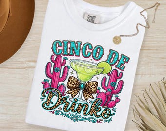 Cinco de Drinko PNG, Leopard Cactus Margarita Lets Fiesta Graphic (Digital Download)