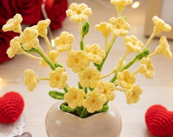 Jasmine Crochet Pattern PDF, Winter Flower, Beginner Friendly, Floral Decor, Instant Download