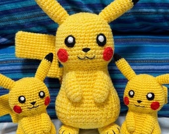 Electric Mouse Crochet Pattern PDF | Amigurumi Plush Toy | Beginner Friendly | Anime Inspired Doll