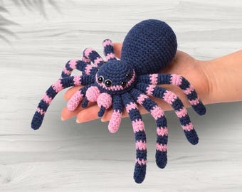 Amigurumi Spider Crochet Pattern, Beginner PDF, Plush Toy, Halloween Decor, Instant Download