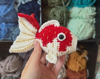 Amigurumi Goldfish Crochet Pattern, Beginner PDF, Plush Toy, Fish Pattern, Instant Download
