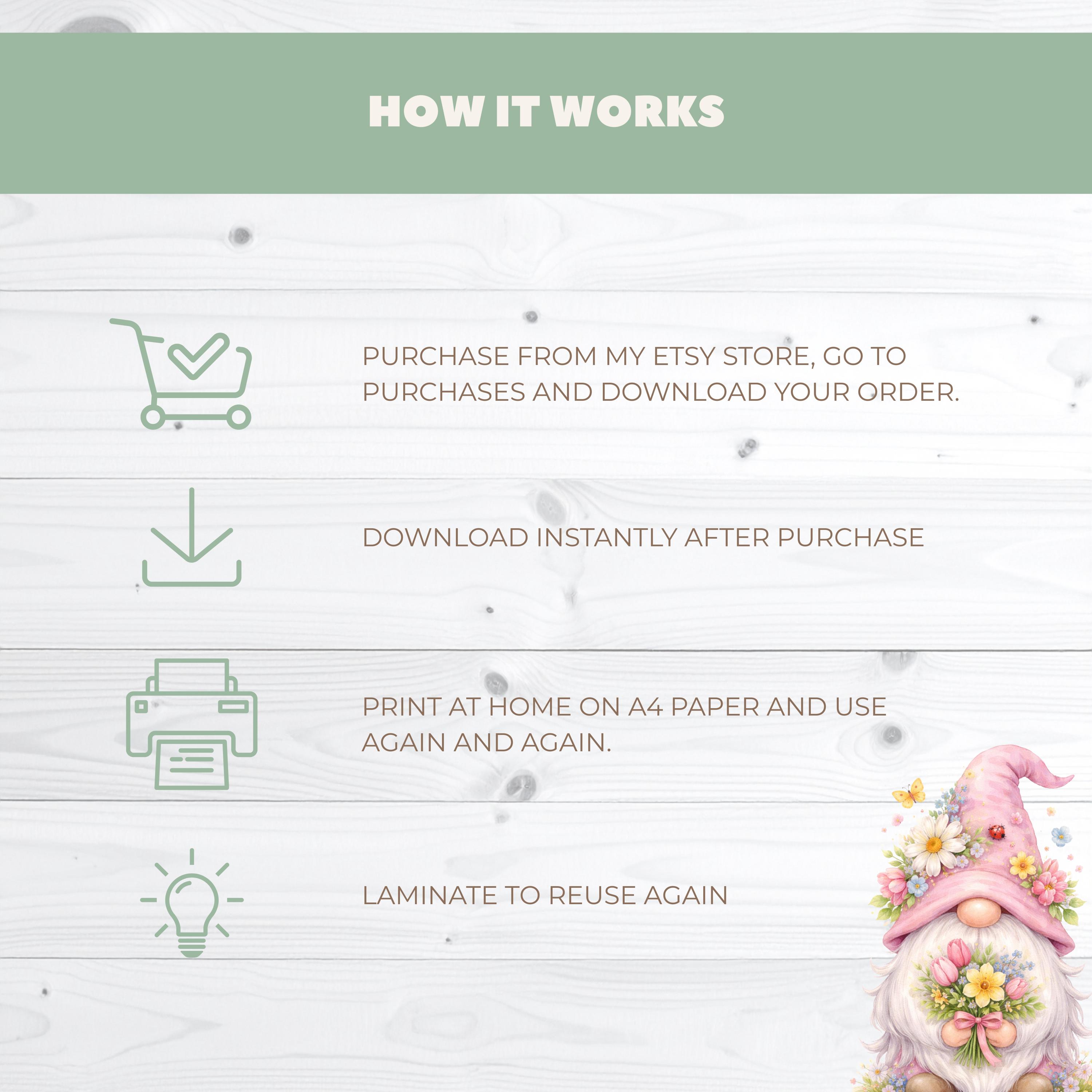 Spring Gonk Colour In Spring Gonk Activity Placemat Printable | Kids Easter Table Activity ...