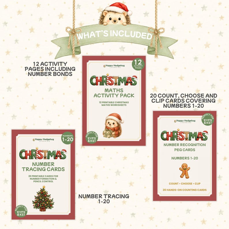 Christmas Maths Bundle | Printable EYFS Worksheets | Activity Pack ...