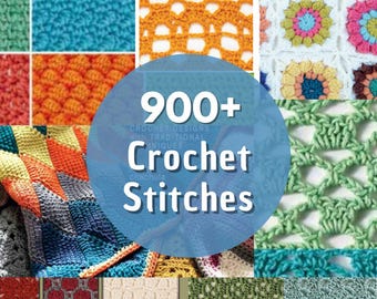 Kolekcja ponad 900 wzorów ściegów szydełkowych – pakiet Ultimate Stitch Library (do pobrania w formacie PDF)