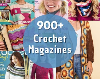 900+ Crochet Magazines Collection – Digital Archive Bundle (PDF Download) English