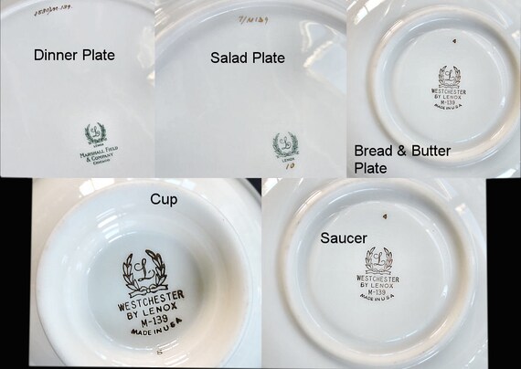 Lenox Westchester Gold 5 Piece Place Setting Cups Saucers Plates