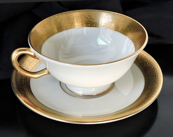 Lenox Westchester Gold 5 Piece Place Setting Cups Saucers Plates