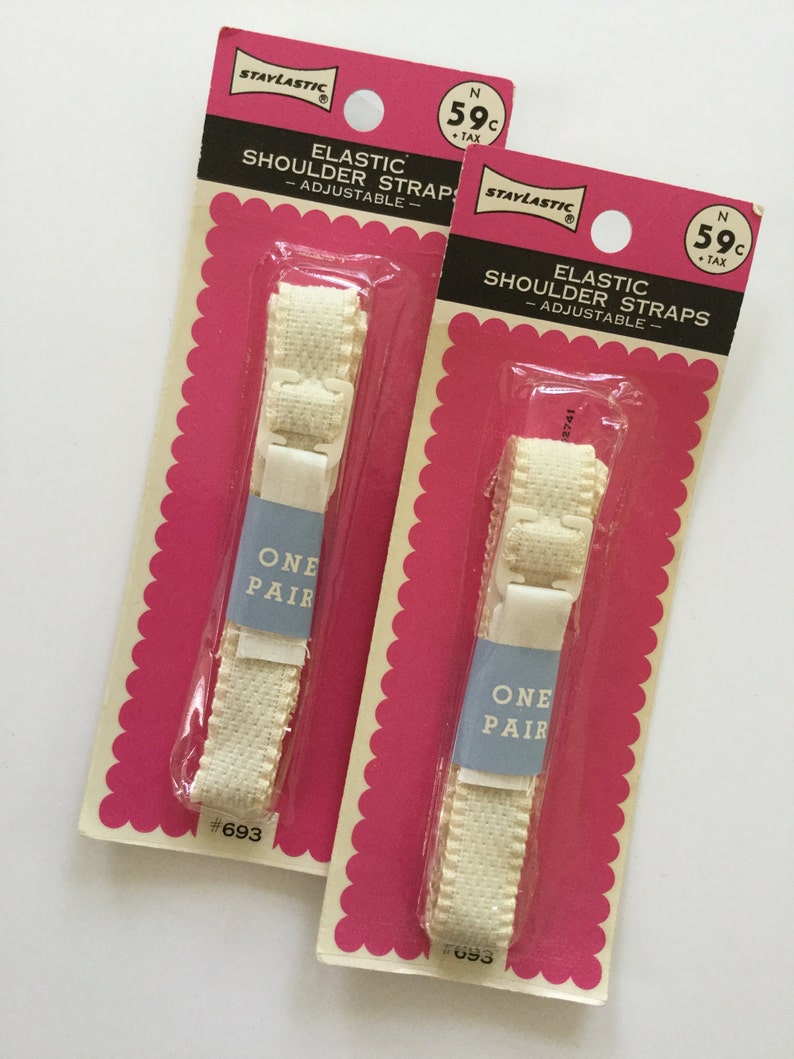 60's Elastic Shoulder Straps Adjustable Bra Repair Etsy