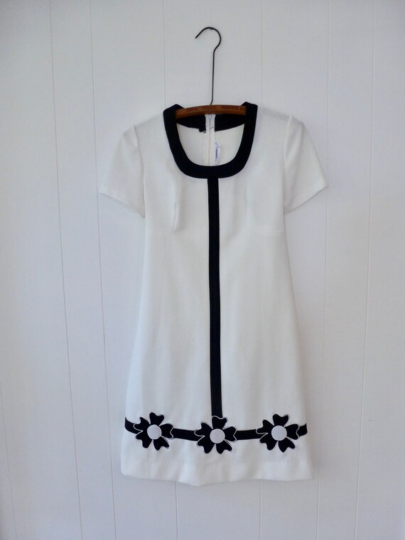 black and white gogo dress