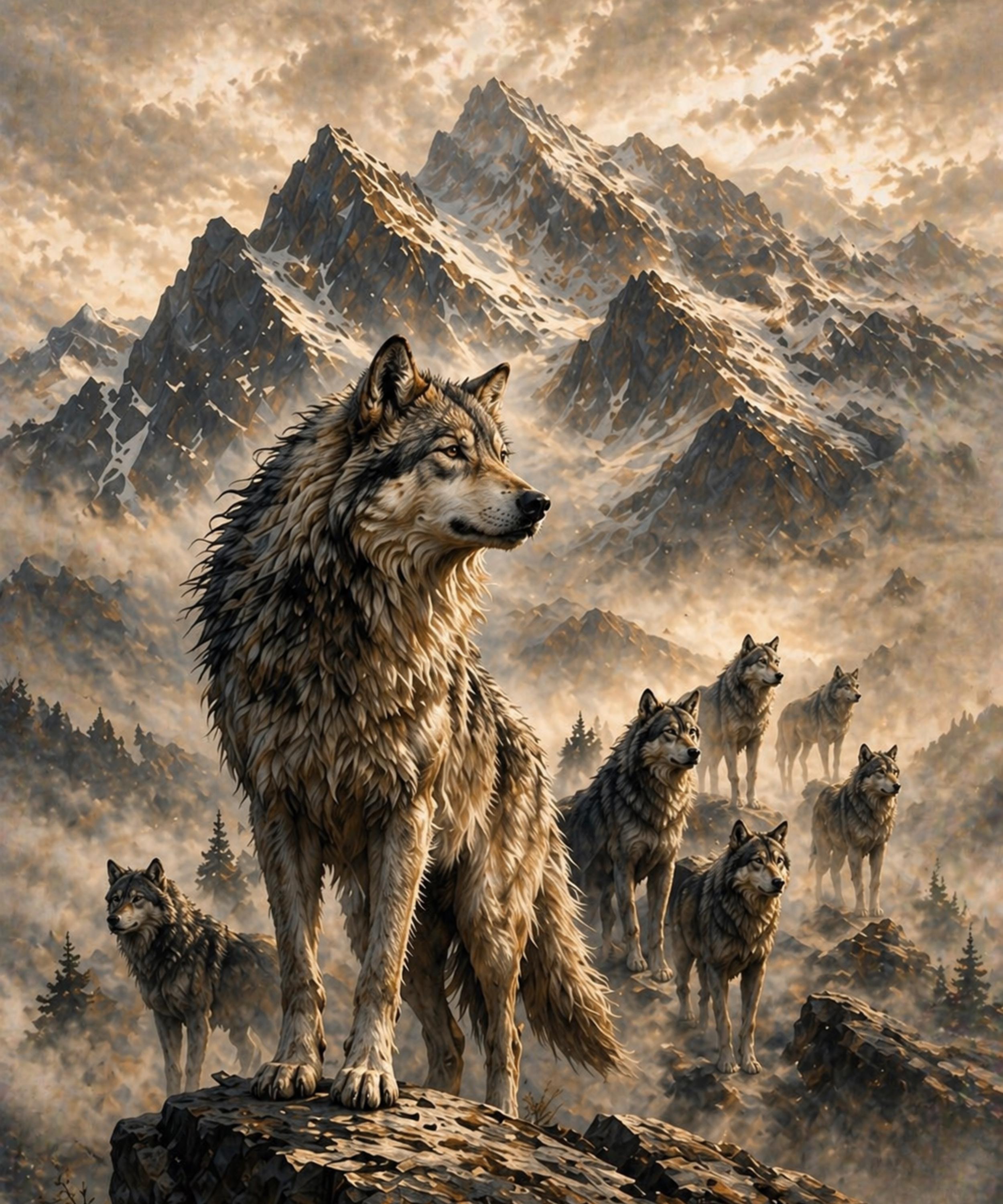 Alpha Wolf Poster - Etsy
