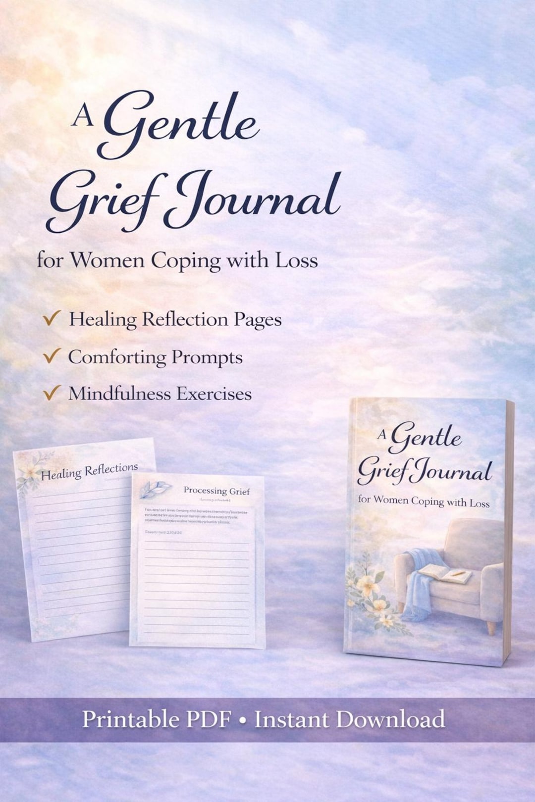 Grief Journal.pdf A Gentle Grief Journal for Women | Emotional Healing Workbook | Guided ...