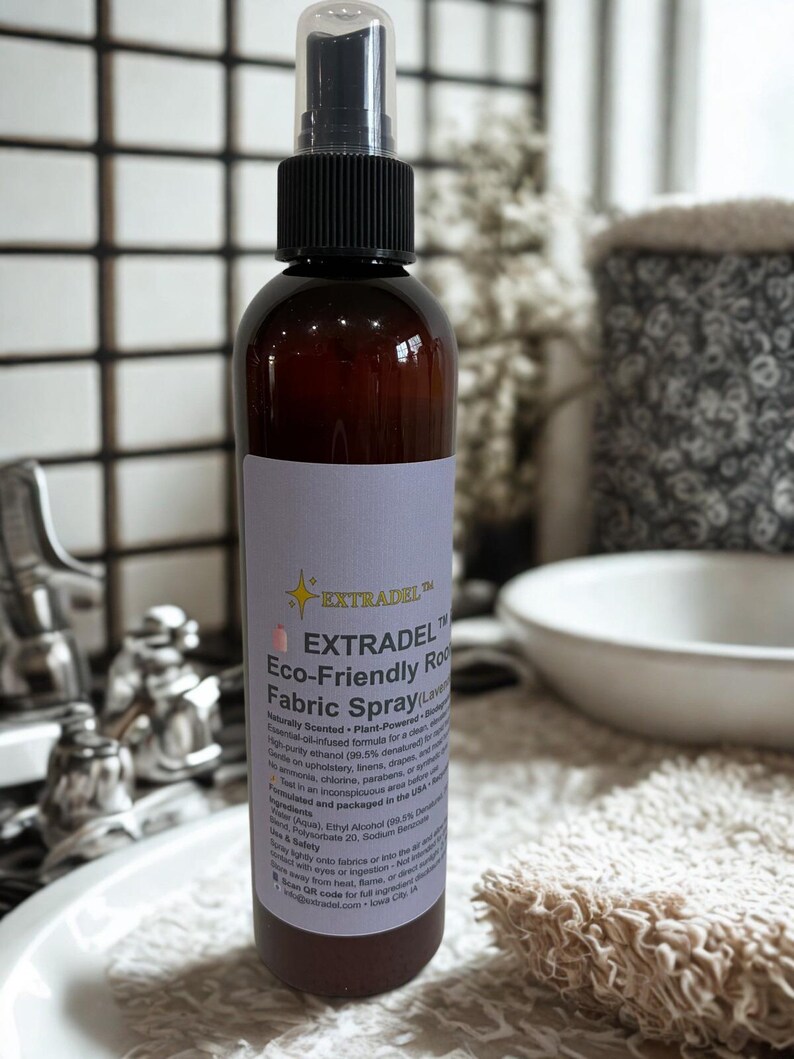EXTRADEL™ Room & Fabric Spray – Plant‑Based, Biodegradable, Essential Oil Scent – Multiple Scents Available image 3
