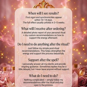 Open His Heart Spell - Venus Love Ritual - Emotional Connection, Photo Proof, Same Day Cast image 6