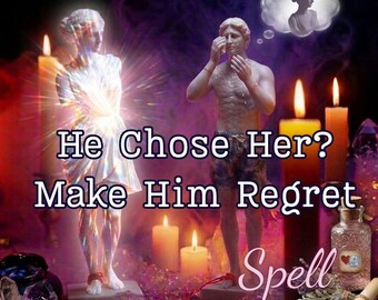 He Chose Her? Make Him Regret It Spell - Dark Awakening & Karmic Regret Ritual | Same Day by Aurelia