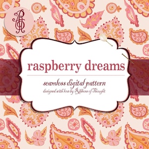 Modello digitale senza cuciture - Stampa Paisley rosa