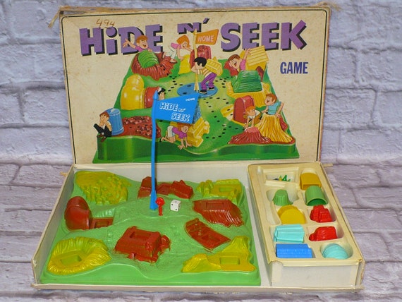 Ideal Hide N Seek Game 1967 Rare Vintage Hide Seek Board Etsy