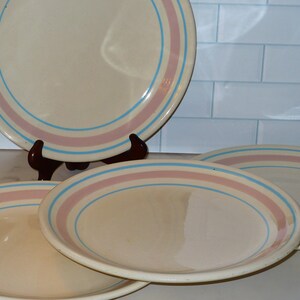 Mccoy Pink and Blue Stripe Pottery - Etsy