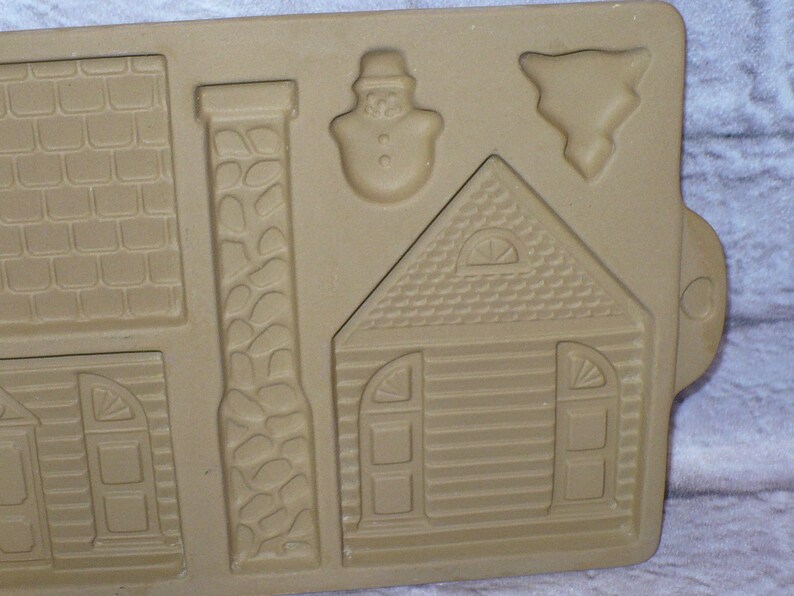 The Pampered Chef 1992 GINGERBREAD HOUSE Stoneware Cookie Mold Etsy