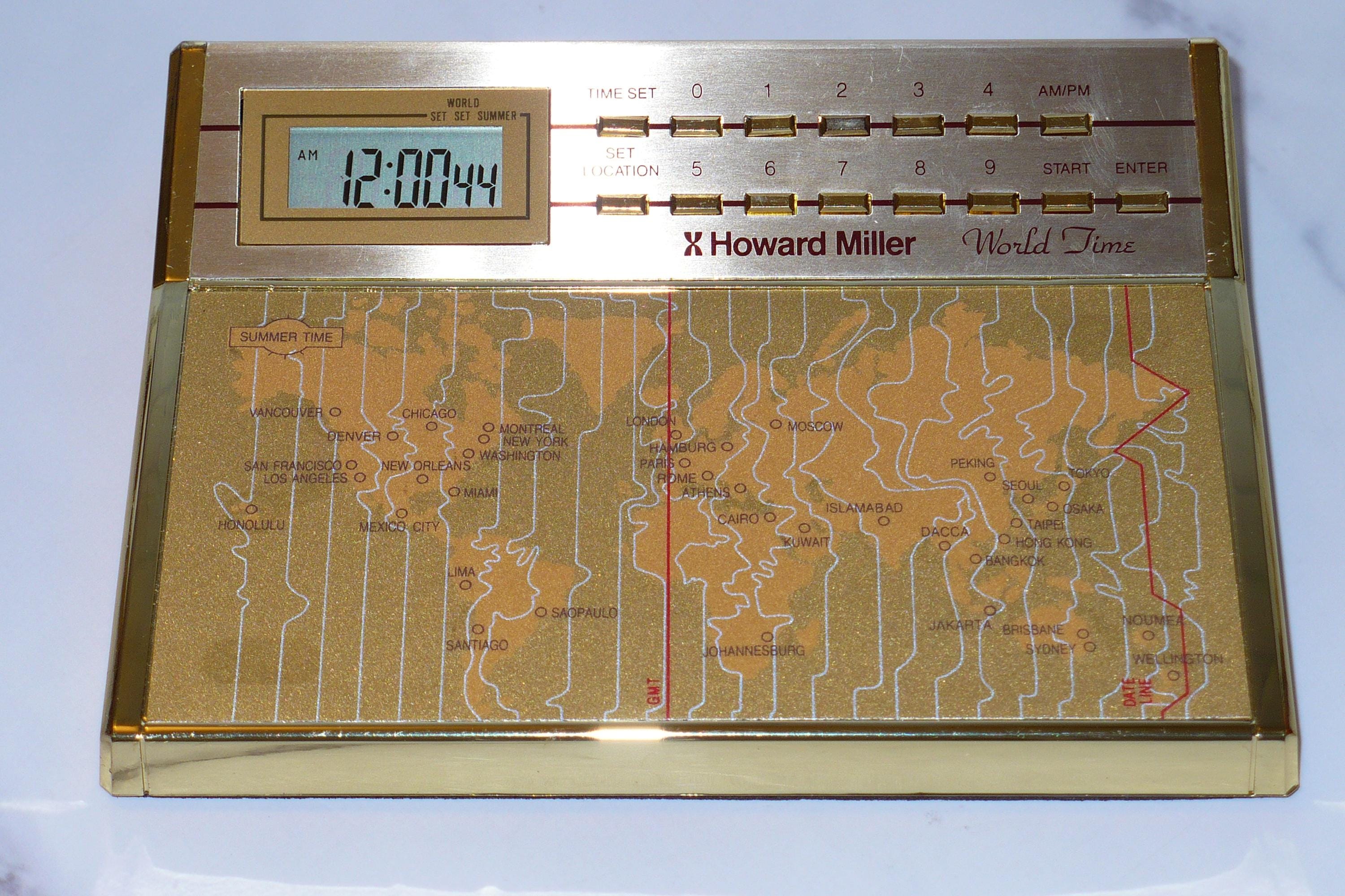 Howard Miller World Clock - Etsy