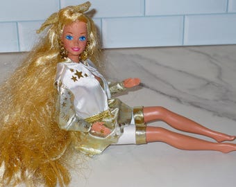 Barbie Hollywood Hair Mattel 1991 - Salon De Coiffure Magique + Miroir - Vintage