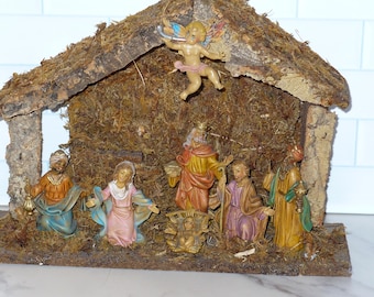 Fontanini Stable Creche Christmas Nativity Set Made in Italy ~ Musical ~ Silent Night