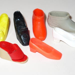 Mattel Barbie Doll Shoes ~ Vintage Shoes ~ 1960&#39;s 1970&#39;s Single Replacement Shoe ~ Mod Era ~ Francie Midge Boots Skipper Japan Korea Taiwan