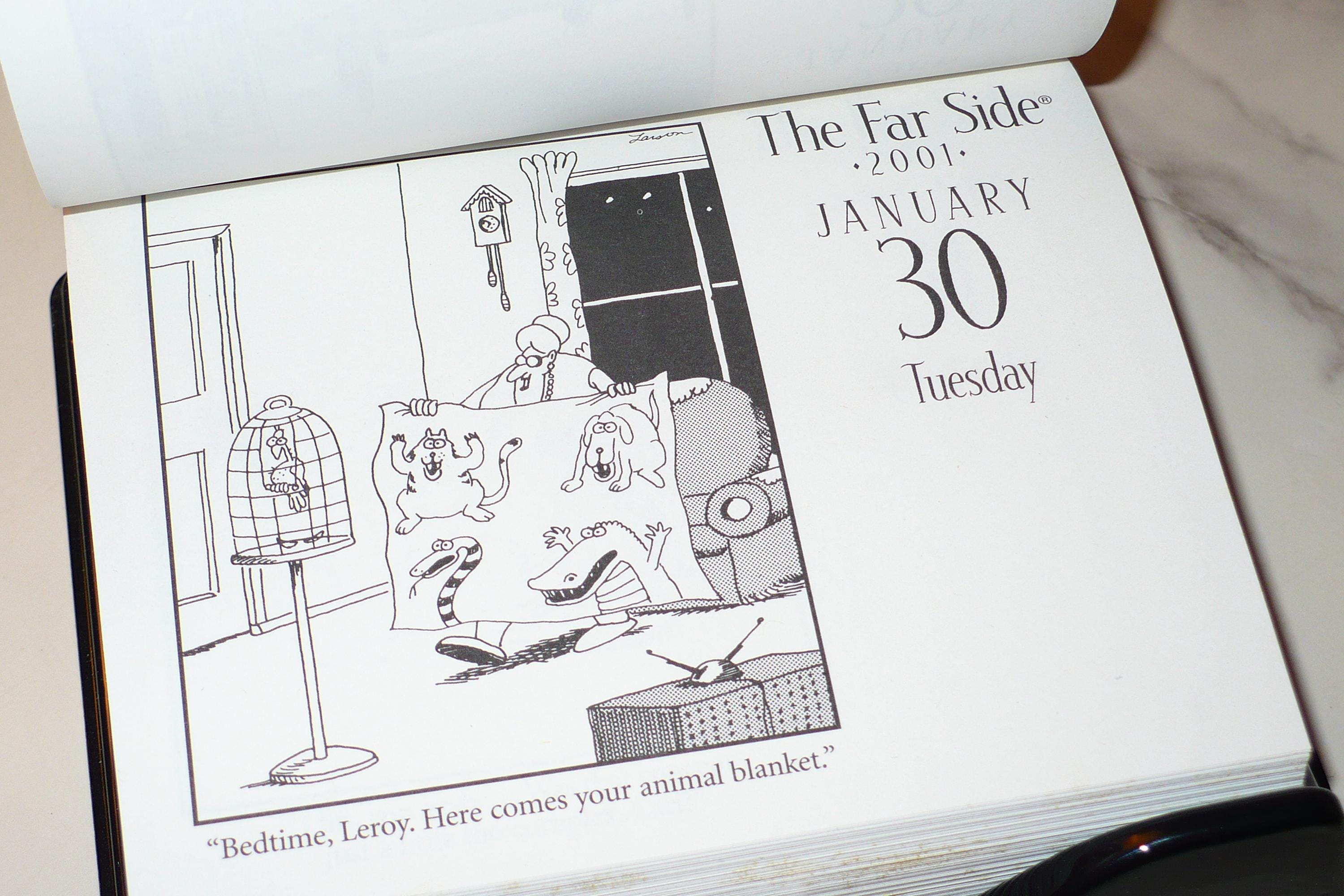 Vintage Unused THE FAR SIDE Gallery ~ Gary Larson ~ off the Wall Desk ...