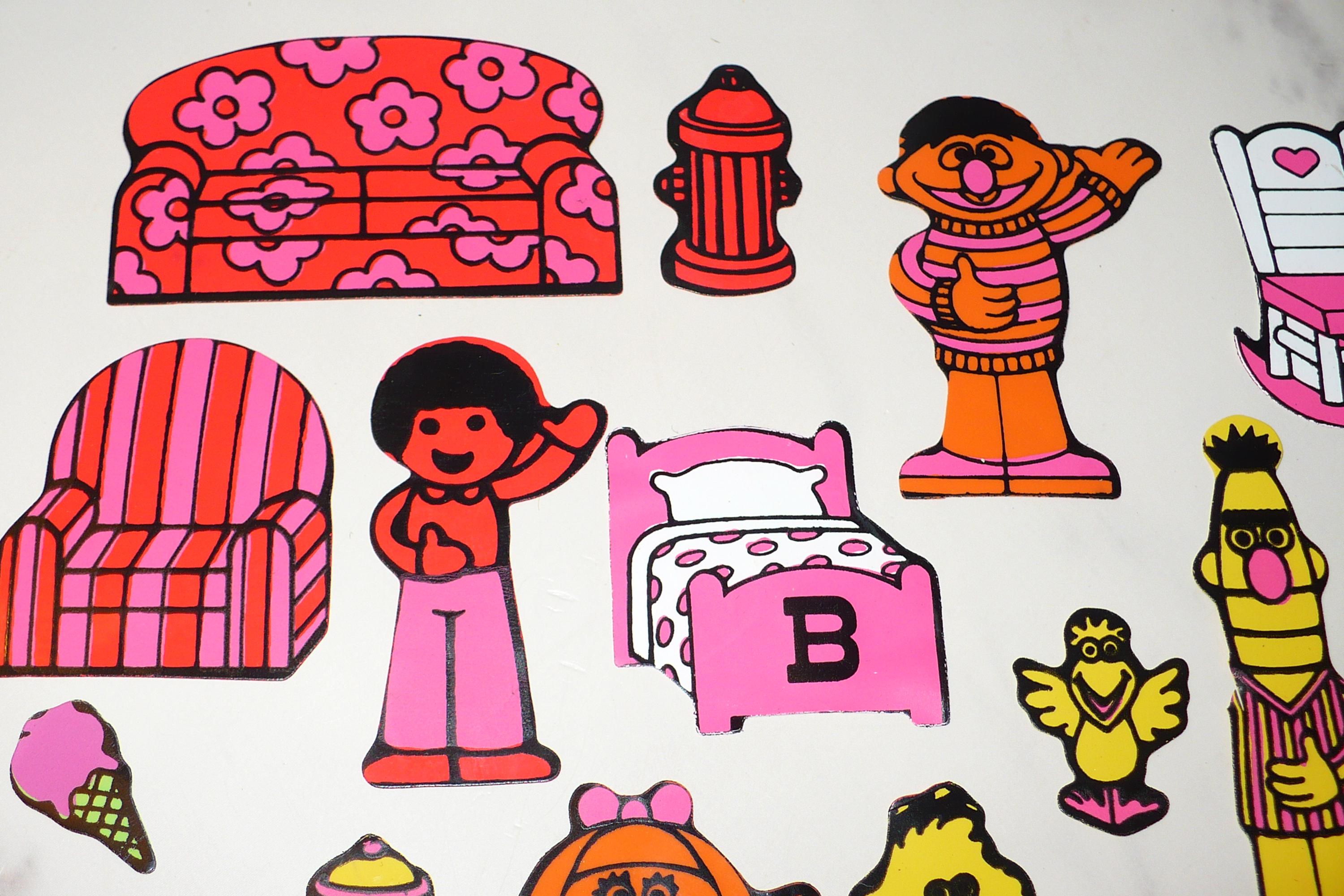 Colorforms Street Hawk Vintage Sesame Street Colorforms Replacement Pieces ~ Color Forms 29 ...