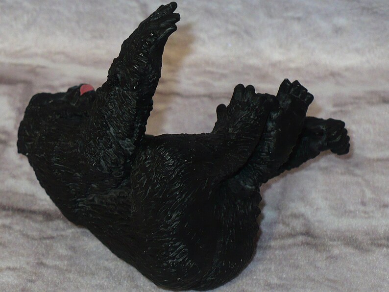 Vintage 1990 Safari Ltd Black GORILLA Animal Figure 4 tall Silverback Lowland