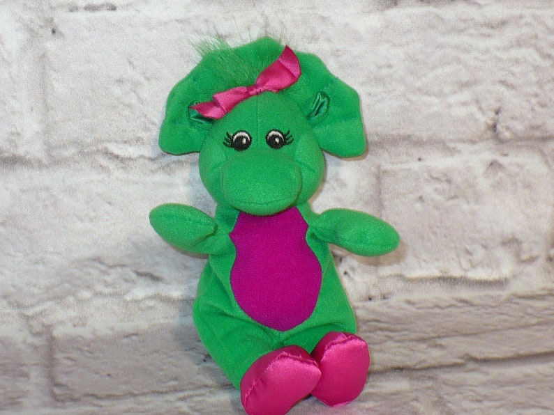 Vintage 1990 S Barney The Dinosaur Baby Bop Bean Bag Plush Etsy