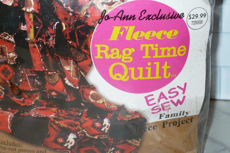 2004 Jo-ann Exclusive Fleece Rag Time Quilt Kit 51