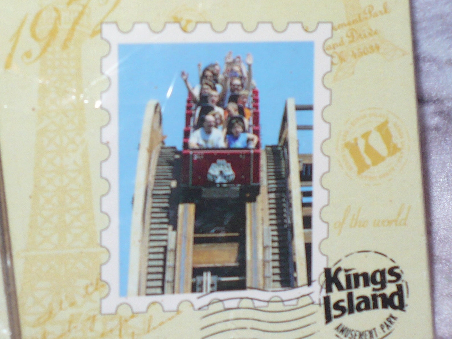 Vintage Kings Island Amusement Park Beverage Cork Drink Etsy