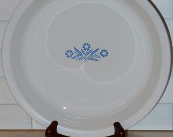 Vintage Corning Ware Cornflower Blue Pattern 9" Pie Plate ~ Made in USA