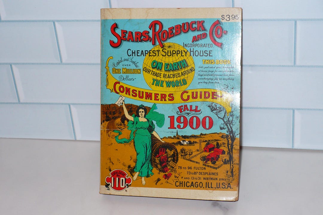 1970 Sears Roebuck and Co Reproduction Miniature 1900 Edition Catalog