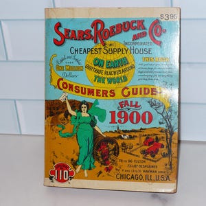 1970 Sears Roebuck and Co Reproduction Miniature 1900 Edition Catalog Consumers Guide