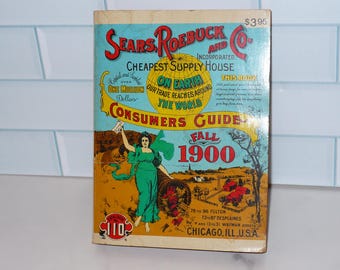 1970 Sears Roebuck and Co Reproduction Miniature 1900 Edition Catalog Consumers Guide